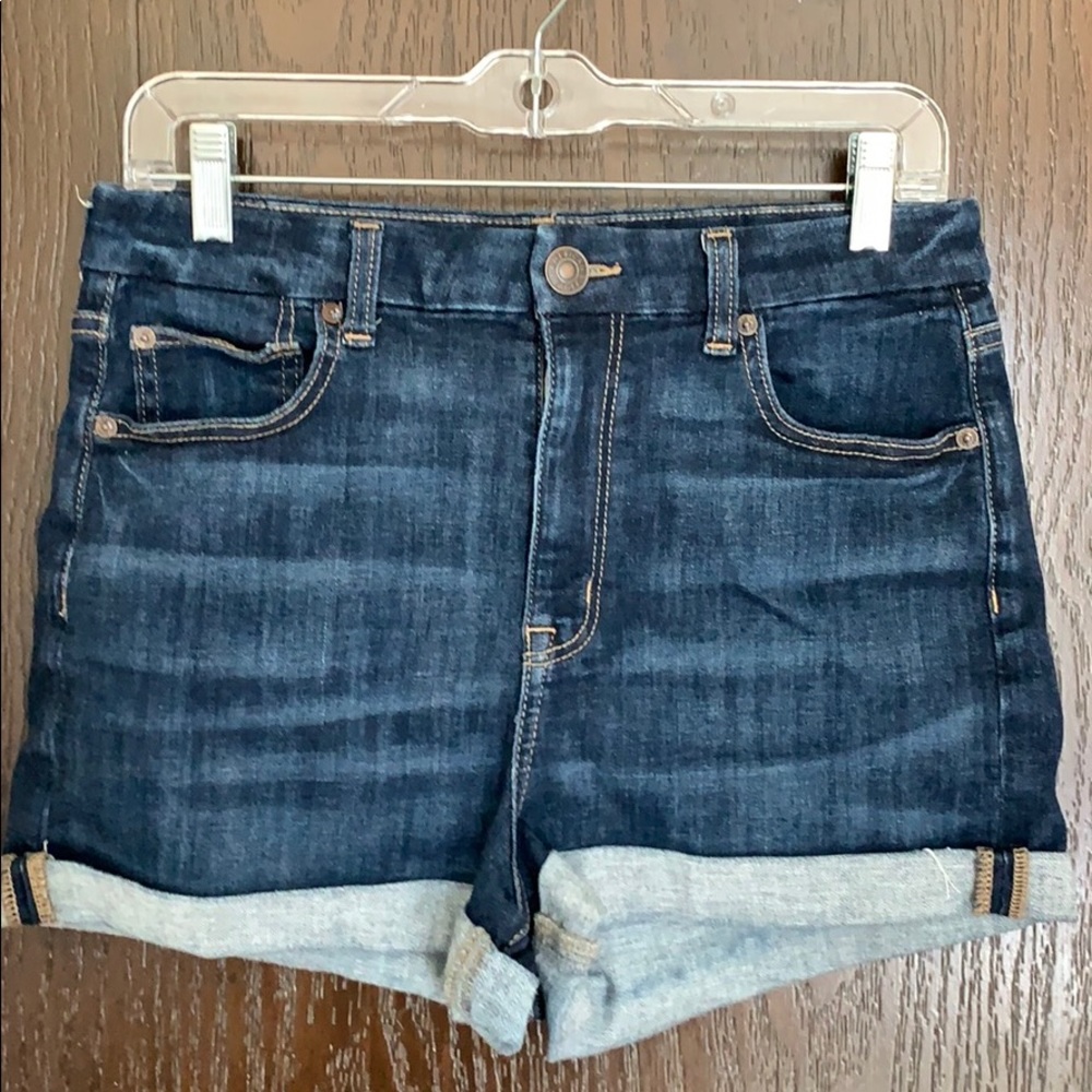 American Eagle High Rise Stretch Denim Shorts